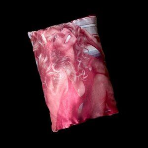 Vintage Farrah Fawcett Pillow 1976 Red Swimsuit Pro Arts Pin Up Girl Cheesecake